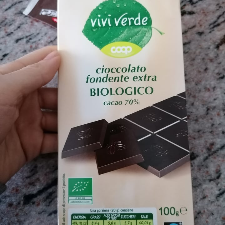 photo of Vivi Verde Coop Cioccolato fondente 70% shared by @frafrifra96 on  26 Mar 2022 - review