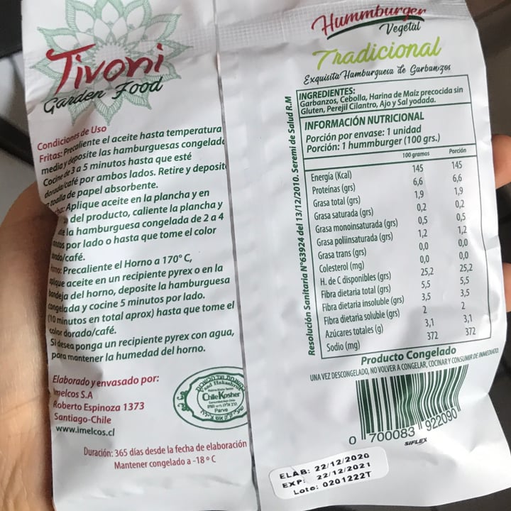 photo of Tivoni Hamburguesa Tradicional shared by @danicst on  04 Feb 2021 - review