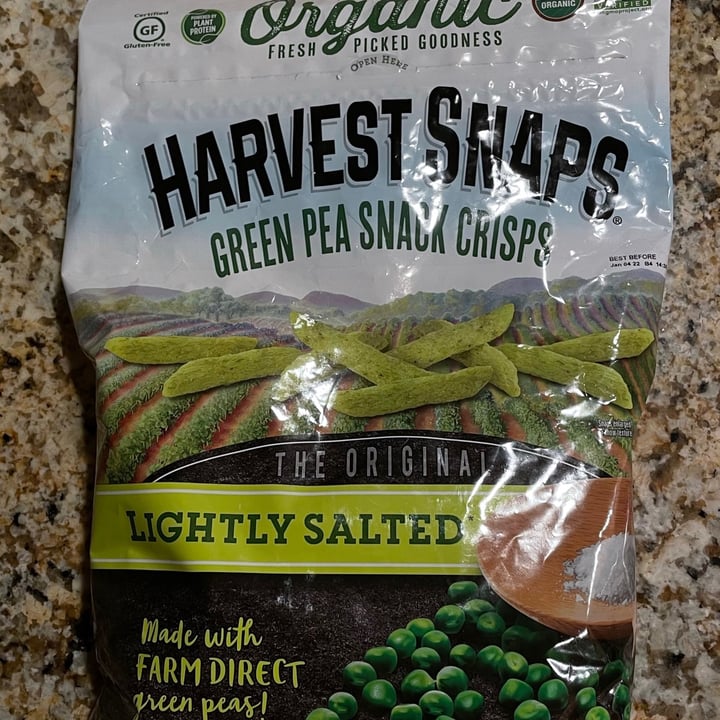 photo of Harvest Snaps Harvest Snaps Green Pea Snack Crisps shared by @jordanvalladolid on  20 Jul 2021 - review