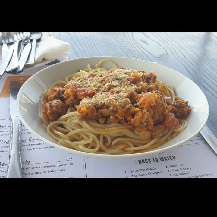 review photo of Asher's Corner Cafe @ Ashers Farm Sanctuary The Beyond Italian Spaghetti shared by @angiegds on 03 Oct 2021 - review
