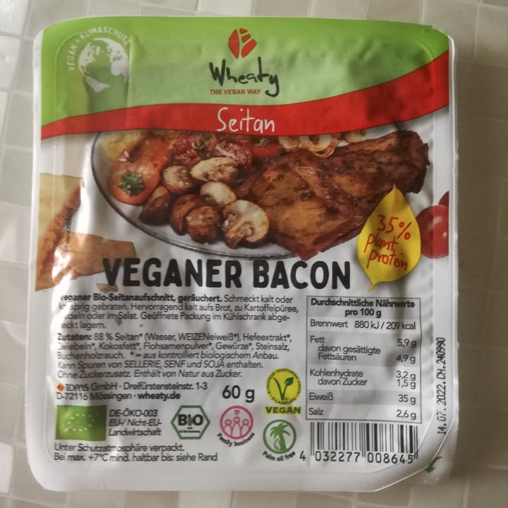 review photo of Wheaty Bacon vegano shared by @alessiaalealevegan on 13 Apr 2022 - review