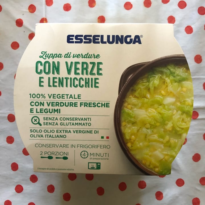 photo of  Esselunga Zuppa di verdure con verze e lenticchie shared by @mrtn on  20 Feb 2022 - review