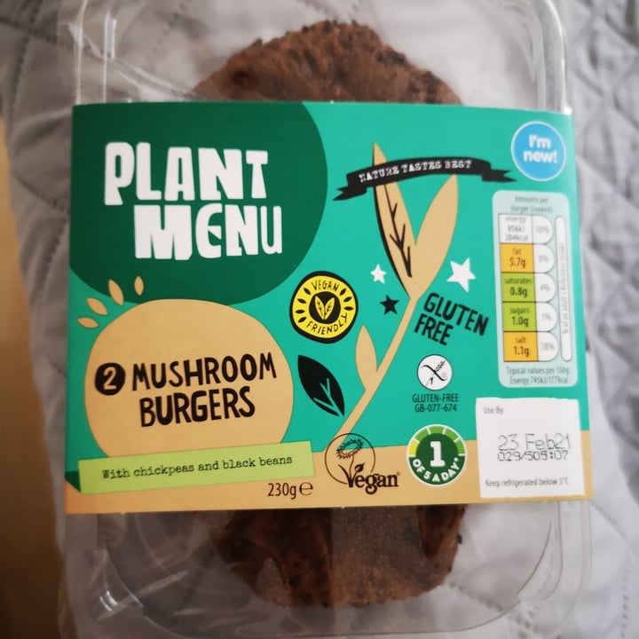 photo of Plant Menu Mushroom burgers shared by @yumustaine on  15 Feb 2021 - review