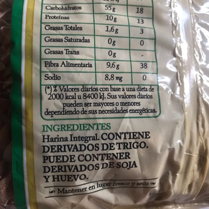 photo of San Agustín Fideos Integrales Tirabuzon shared by @vickyy1 on  13 Oct 2021 - review