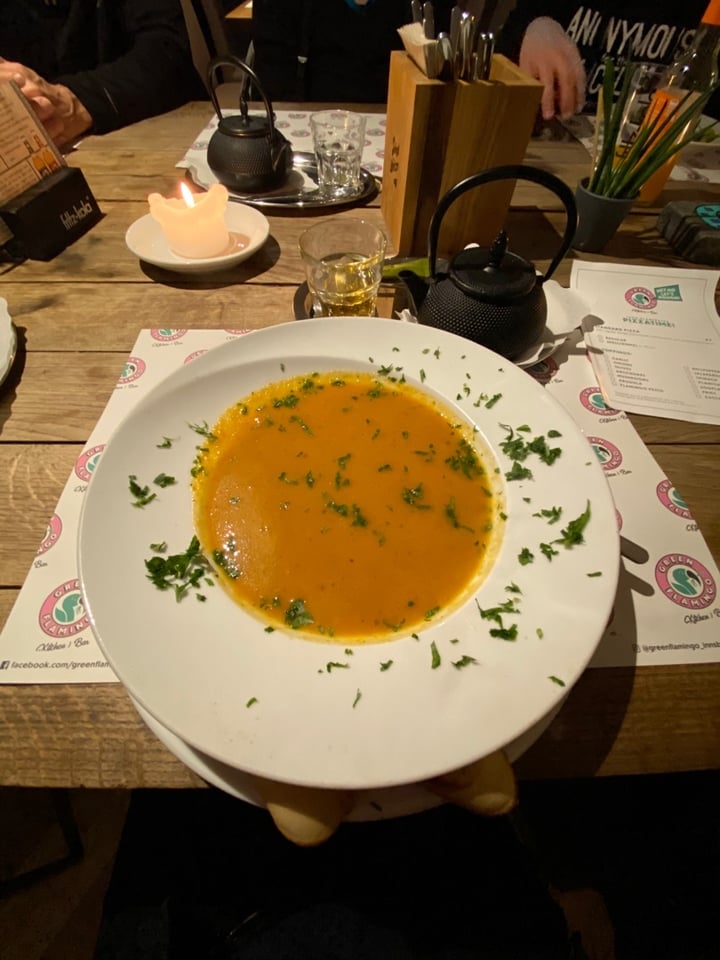 photo of Green Flamingo Innsbruck Carrot Ginger Soup shared by @veganjaa on  14 Jan 2020 - review