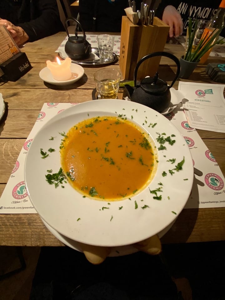 review photo of Green Flamingo Innsbruck Carrot Ginger Soup shared by @veganjaa on 14 Jan 2020 - review