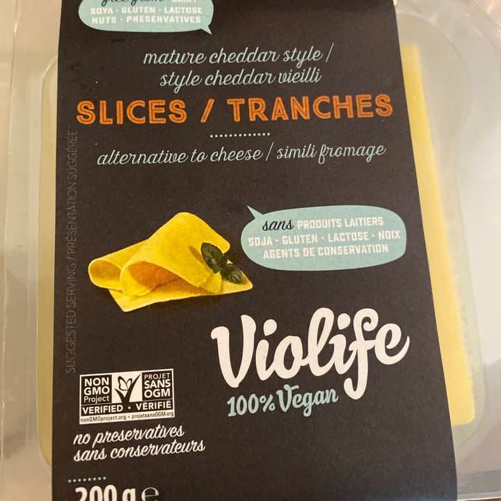 photo of Violife Mature Cheddar Slices shared by @blackgoatsanctuary on  17 Jun 2021 - review