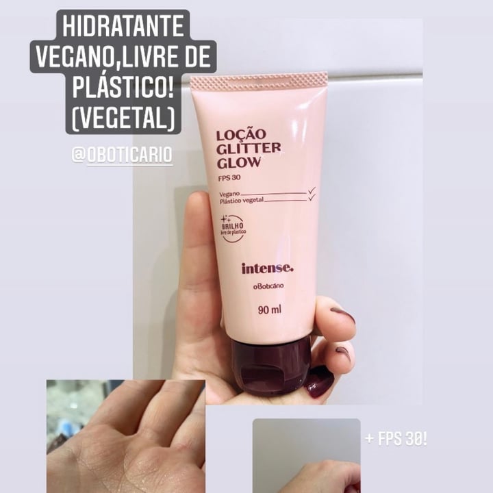 review photo of O Boticário creme com glitter shared by @natcch on 11 Jul 2021 - review
