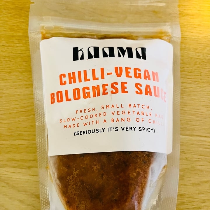 photo of Kaama Chilli vegan bolognese sauce shared by @reshmikhan on  15 Mar 2022 - review