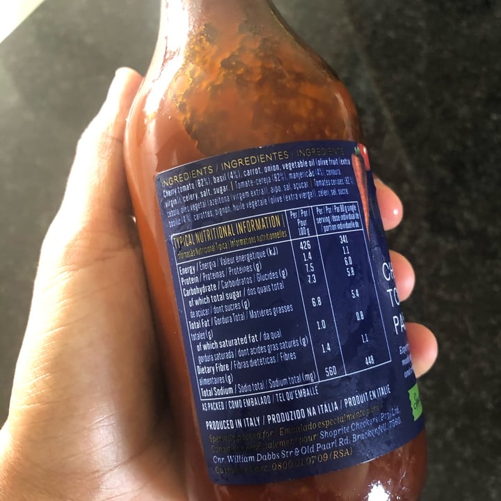 review photo of Forage and Feast Cherry Tomato & Basil Pasta Sauce shared by @michellefortuin on 27 Mar 2022 - review