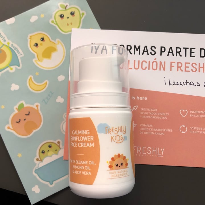 photo of Freshly Cosmetics Freshly kids, calming sunflower face cream shared by @denissefo on  21 Feb 2022 - review