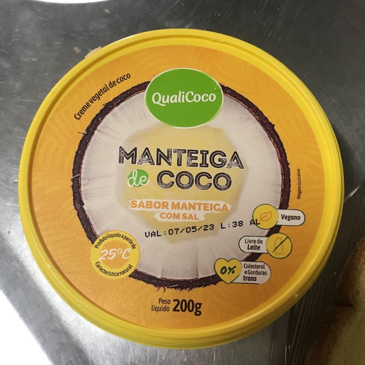 photo of Qualicoco Manteiga de coco com sal shared by @evelinlima on  06 Oct 2022 - review