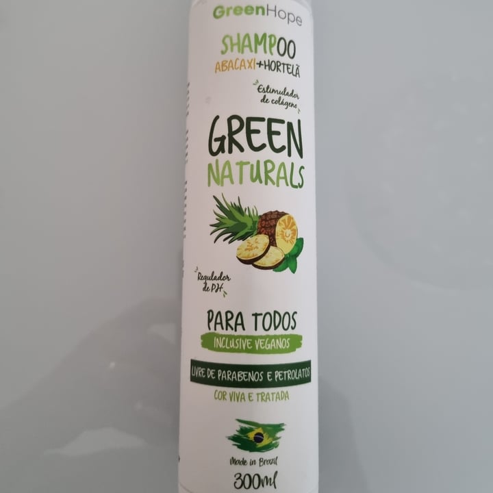 review photo of Green Hope shampoo abacaxi e hortelã shared by @marcelovasc on 09 May 2022 - review