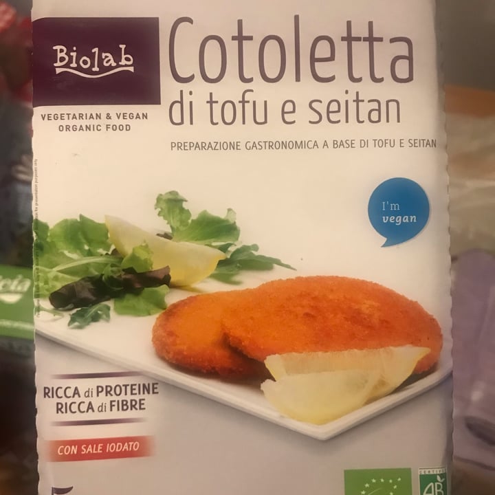 photo of Biolab Cotoletta di tofu e seitan shared by @silviaveg9 on  12 Sep 2022 - review