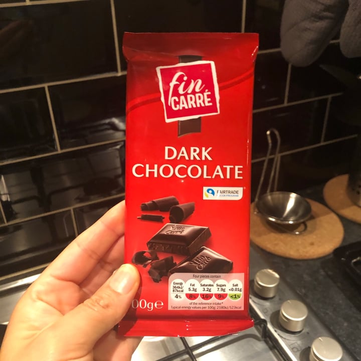 photo of Fin Carré Dark chocolate shared by @southernveganupnorth on  05 Feb 2021 - review