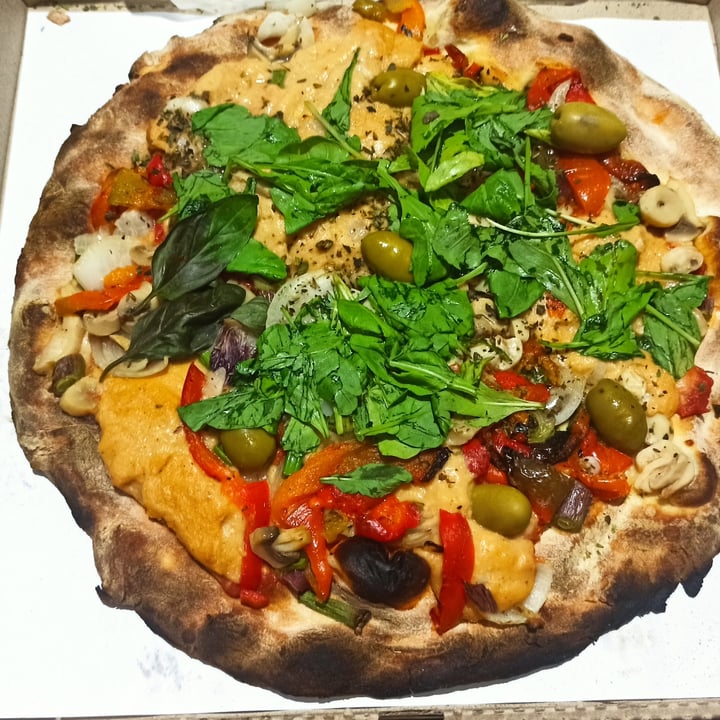 review photo of Lontano Pizza Pizza carciofo vegani shared by @gisa on 19 Mar 2022 - review