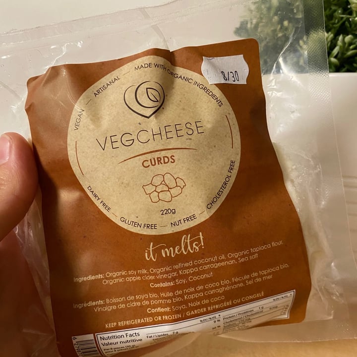 photo of VEGCHEESE Cheese Curds shared by @kturcotte on  21 Aug 2020 - review