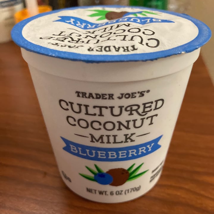 photo of Trader Joe's Cultured Coconut Milk Blueberry Yogurt shared by @teresahaering on  07 Sep 2021 - review