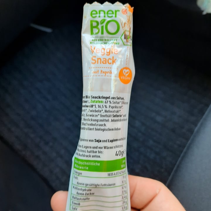 photo of enerBio Veggie Snack mit Paprika shared by @therawpy on  26 Oct 2020 - review