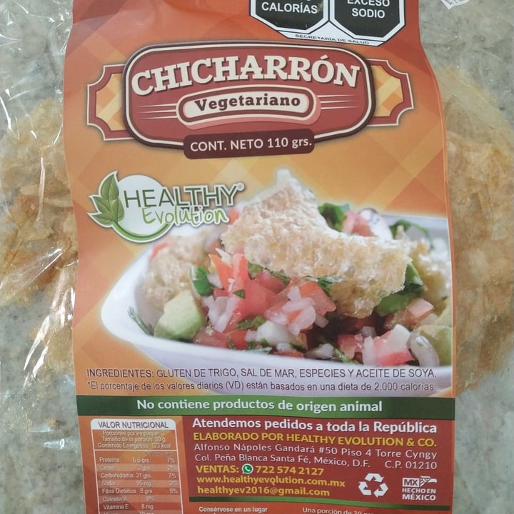 photo of Healthy Evolution Chicharrón vegetariano shared by @aramara on  05 Jun 2021 - review