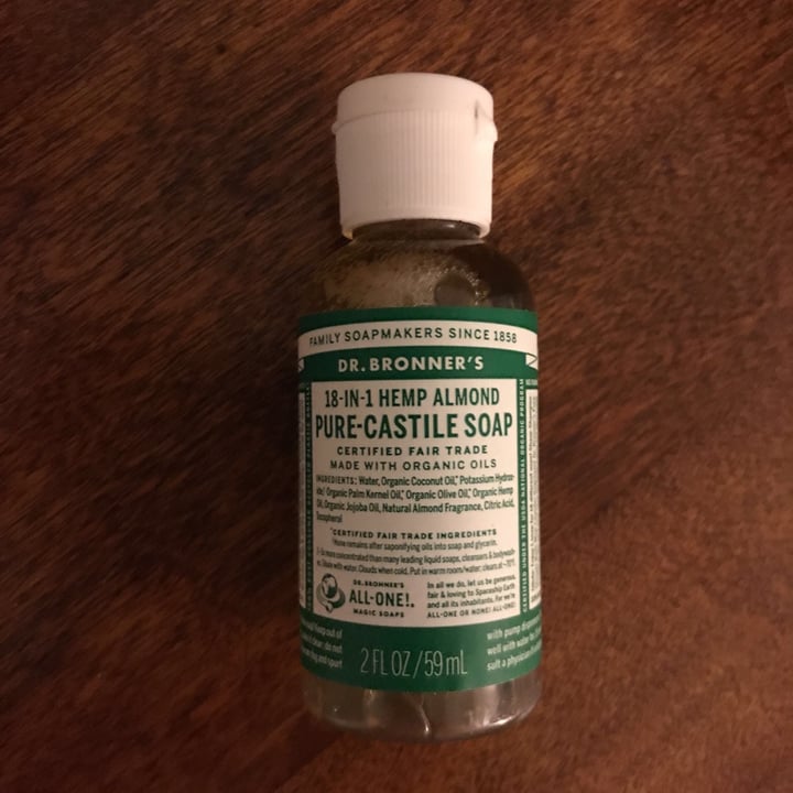 review photo of Dr. Bronner's 18 in 1 Hemp Almond Pure-Castile Soap shared by @esanford on 01 Jan 2021 - review