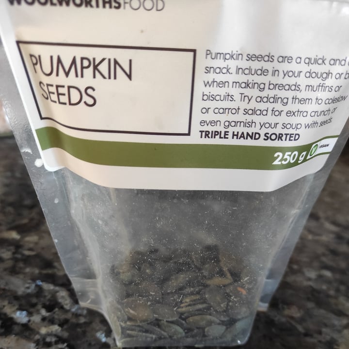 photo of Woolworths Food Pumpkin seeds shared by @veganjumjum on  08 Jun 2021 - review