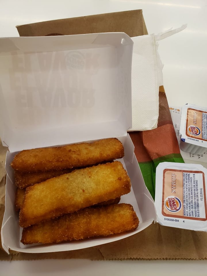 photo of Burger King French Toast Sticks shared by @norcalvegan on  01 Sep 2019 - review