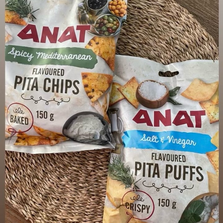 photo of Anat Pita Puffs Salt And Vinegar shared by @pushpavegan on  08 Jun 2022 - review