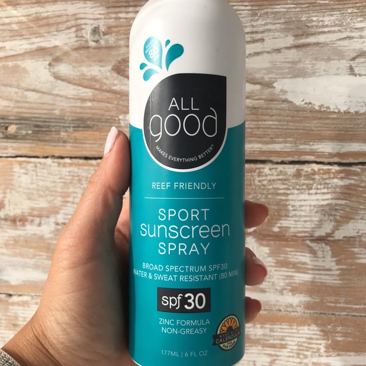 photo of All Good Sport Sunscreen Spray spf 30 shared by @jackieb on  15 Aug 2019 - review