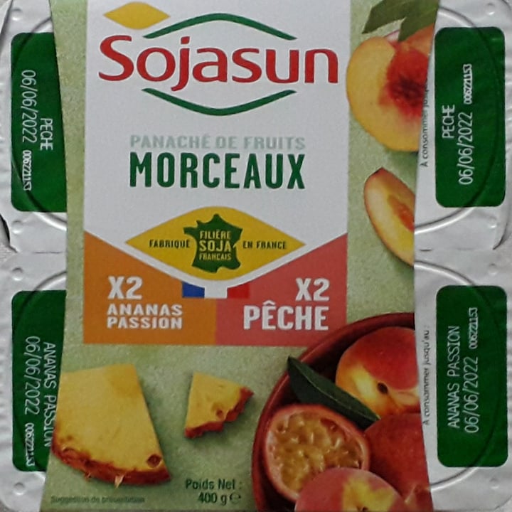 review photo of Sojasun Specialità di soia fermentata arricchita con calcio all'ananas con frutto della passione e pesca shared by @moky on 02 Jun 2022 - review