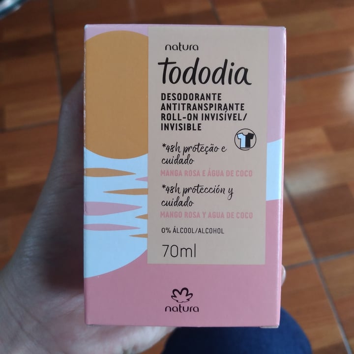 photo of Natura Tododia Desodorante antitranspirante roll-on mango rosa Agua de Coco shared by @alessa182 on  19 Dec 2020 - review