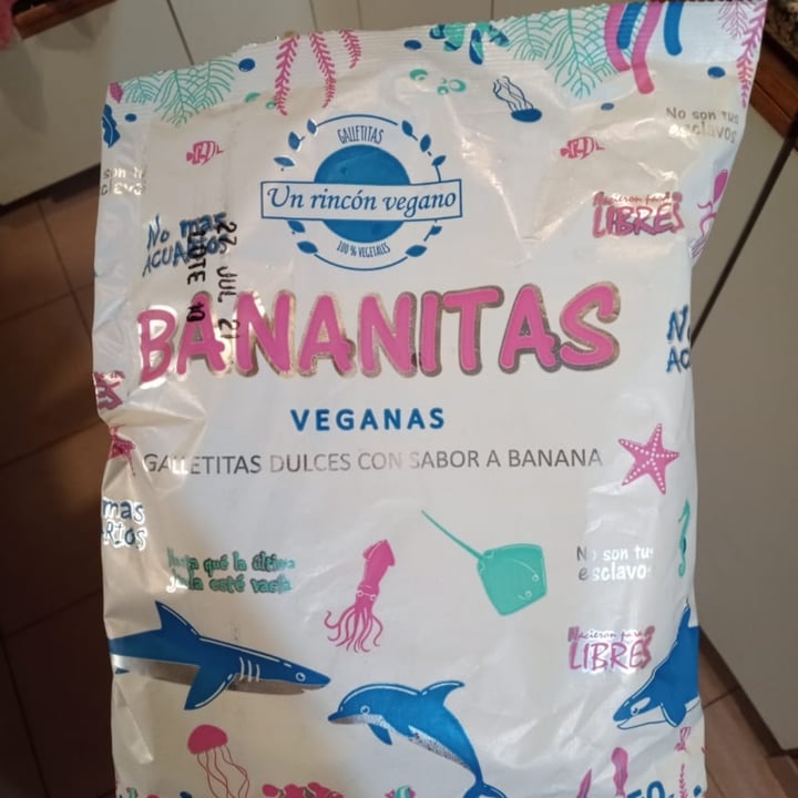 photo of Un Rincón Vegano Bananitas Galletitas Dulces con sabor a Banana shared by @misosalazar on  02 Feb 2021 - review