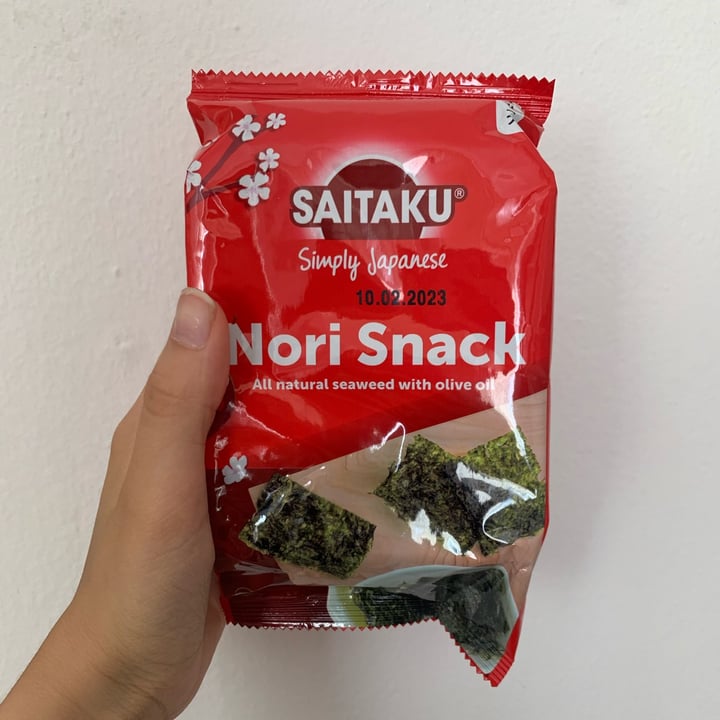 photo of Saitaku Nori snack with olive oil shared by @giulial7 on  16 Jul 2022 - review