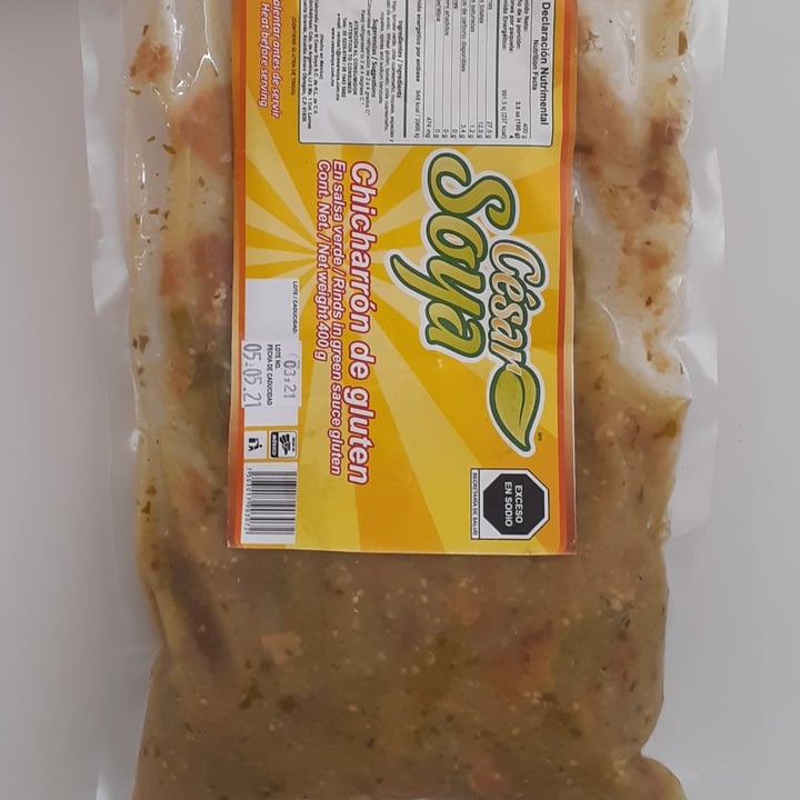 photo of César Soya Chicharrón en salsa verde shared by @linamariapeace on  14 Jul 2021 - review