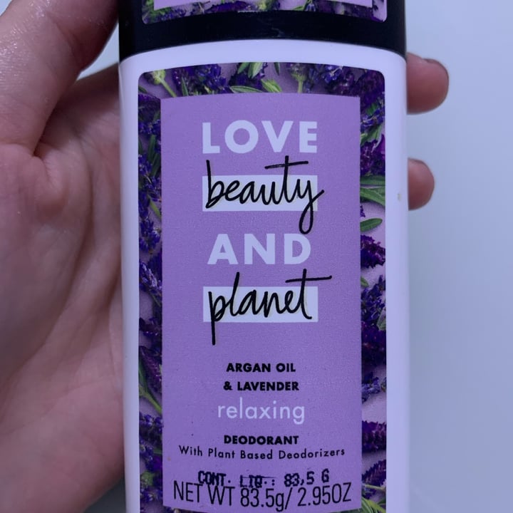 photo of Love Beauty and Planet Argan Oil & Lavender Deodorant shared by @brunacons on  23 Apr 2022 - review