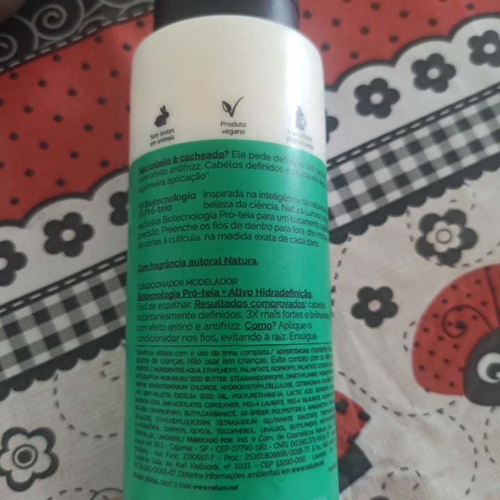 photo of Natura Acondicionador Modelador Lumina shared by @leticiarodrigues on  25 Apr 2022 - review