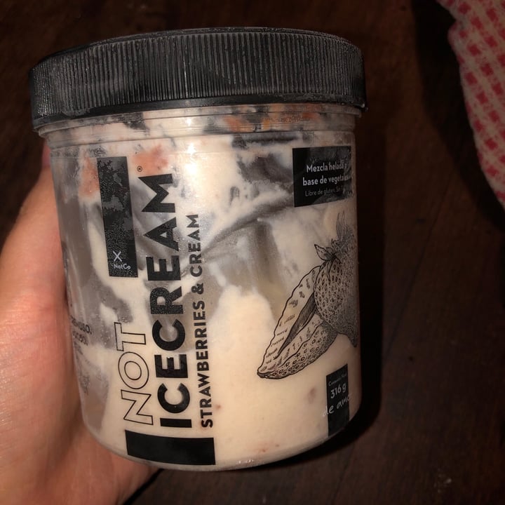 photo of NotCo Not Icecream Strawberries & Cream shared by @lectoravegan on  29 Jan 2021 - review