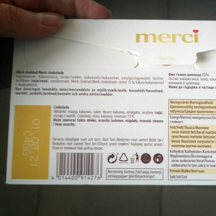 photo of Merci Dark Chocolate shared by @giorgioalani on  16 Mar 2021 - review