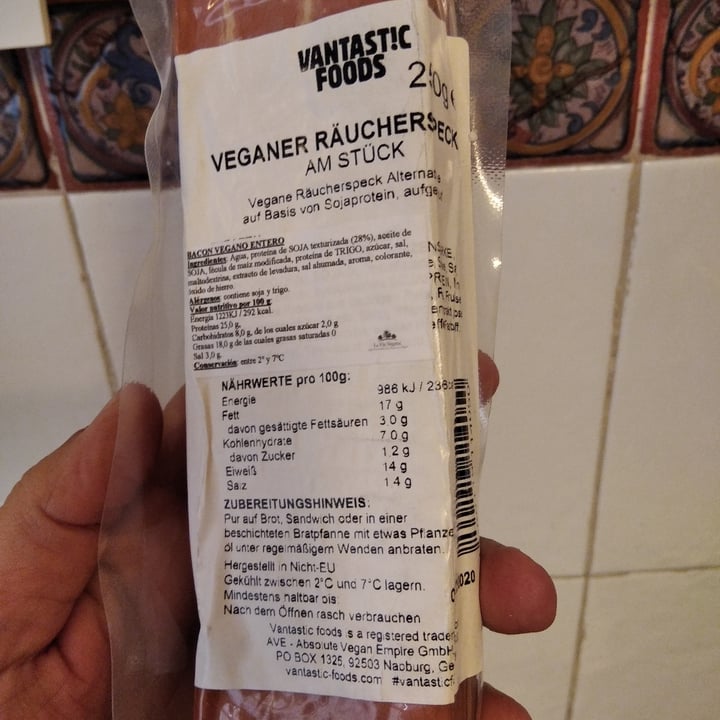photo of Vantastic Foods Veganer Schinken Aufschnitt shared by @martate on  12 Jun 2020 - review