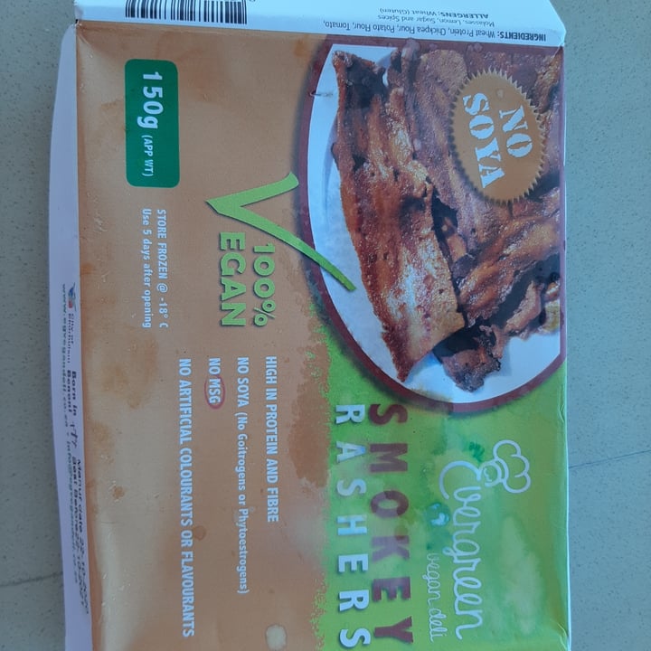 review photo of Evergreen Vegan Deli Smokey Rashers shared by @hannahbanana81 on 06 Jan 2021 - review
