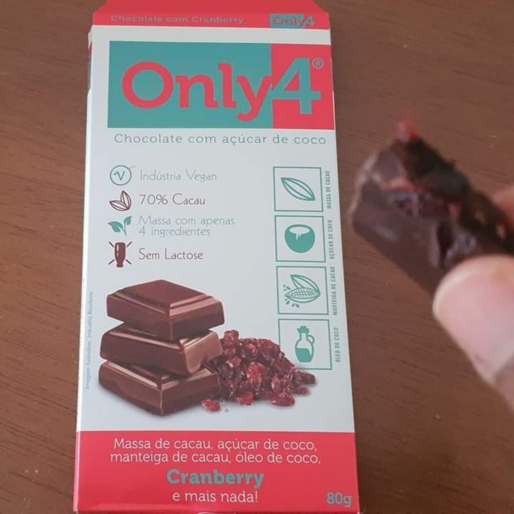 photo of Only4 Only4 Cranberry - 80g shared by @janainamelo on  17 Apr 2022 - review