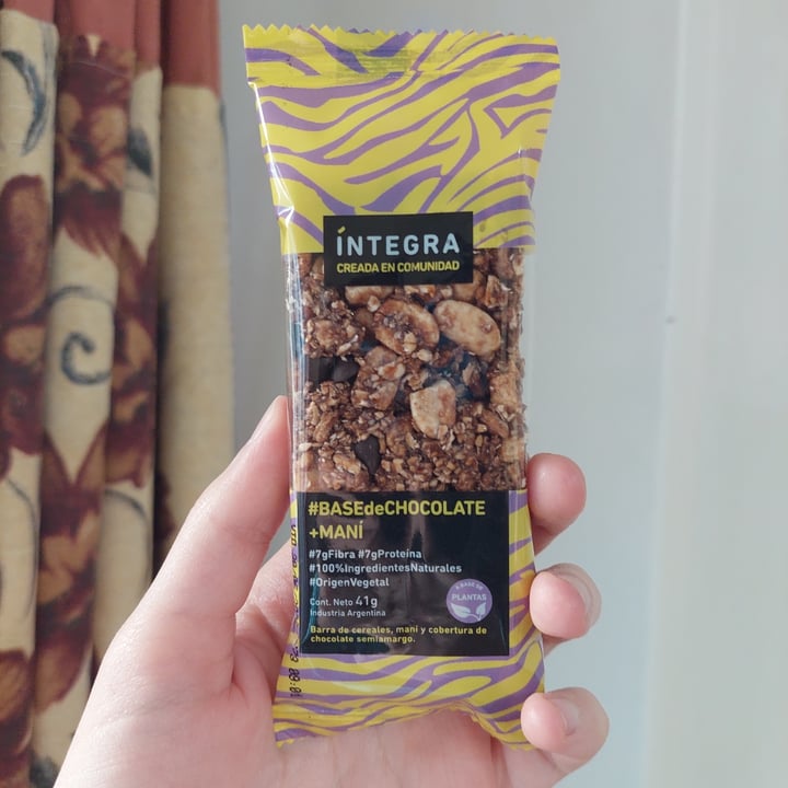 photo of Integra Barra De Cereal Con Mani Y Chocolate shared by @sofbntz on  14 Nov 2022 - review