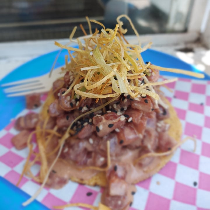 photo of Paxil - Plant Based Seafood Tostada tuna shared by @chefaleveggie on  17 May 2022 - review