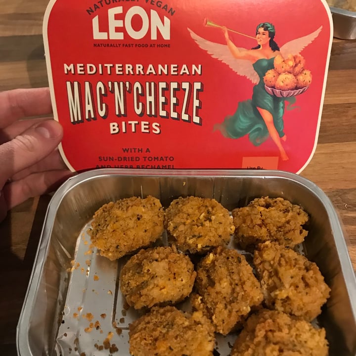 photo of Leon Mediterranean Mac ‘N’ Cheeze Bites shared by @vegansuttonmama on  18 Mar 2021 - review