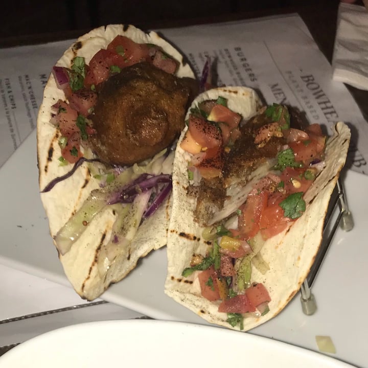 photo of Bowhead Pub Vegan Fish Tacos shared by @malcolmcg on  06 Sep 2021 - review