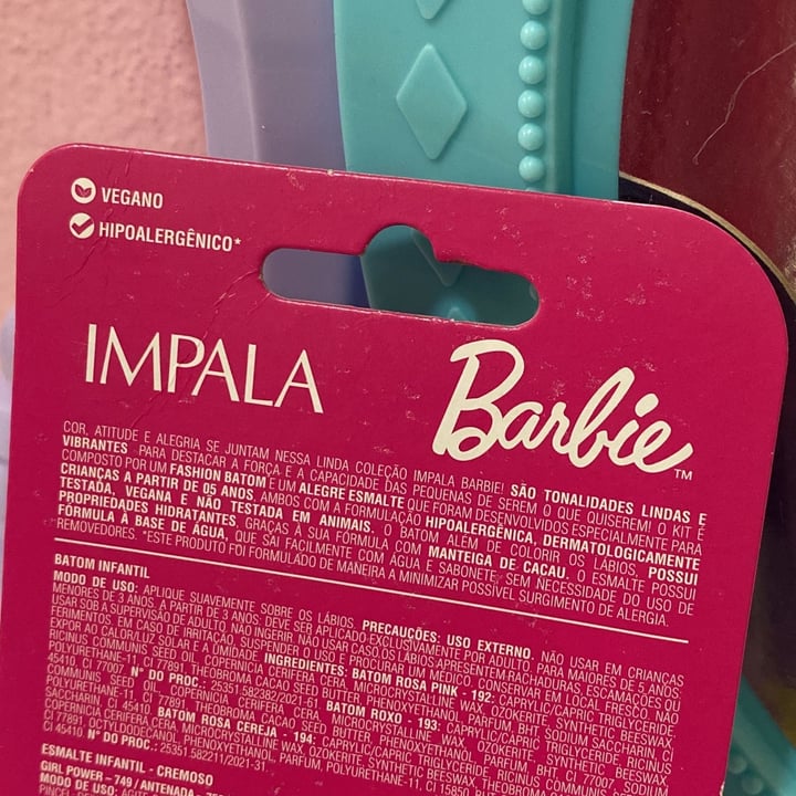 review photo of impala barbie impala esmalte e baton infantil barbie shared by @sandraoliveira on 15 Sep 2022 - review