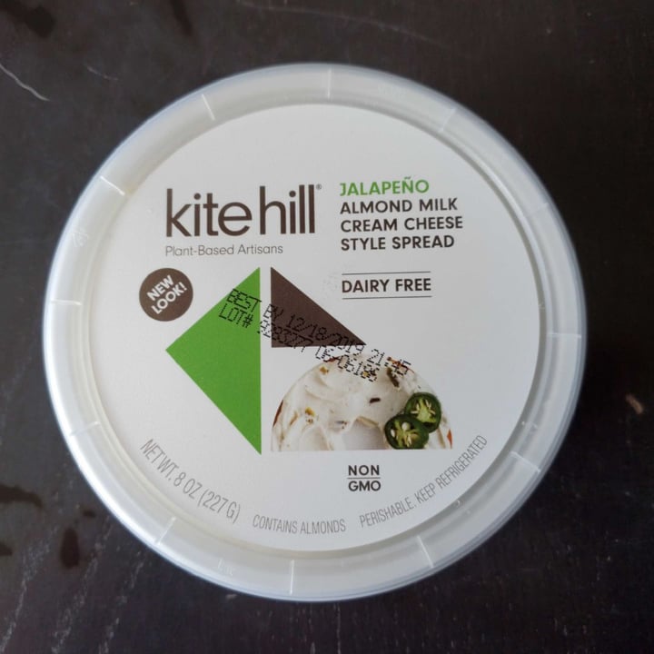 photo of Kite Hill Cream Cheese Alternative Jalapeño shared by @gjakubisin on  01 Nov 2019 - review