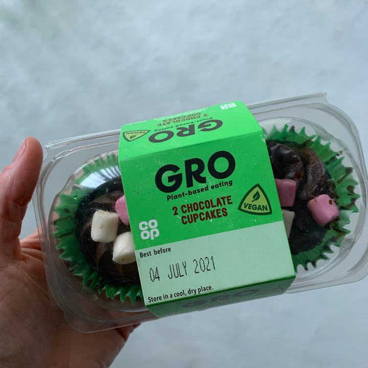 photo of GRO Chocolate Cupcakes shared by @veganosa on  07 Jul 2021 - review