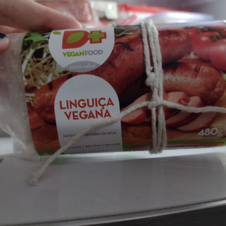 photo of D+ Vegan food Linguiça shared by @carmenvarellavegana on  04 Aug 2021 - review
