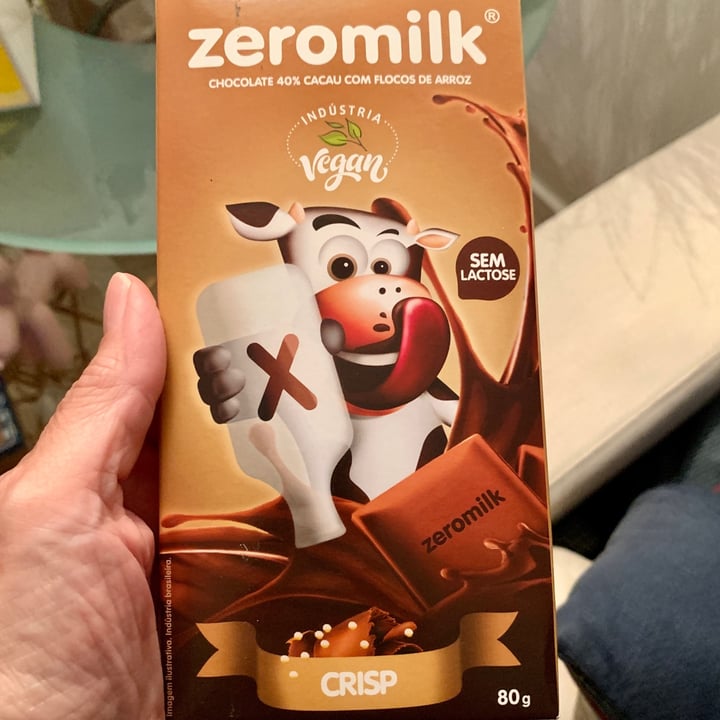 photo of Zeromilk Chocolate 40% Cacau com Flocos de Arroz shared by @paulaneder on  06 Feb 2022 - review